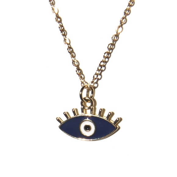 *New* 18K Gold Plated Cubic Zirconia Evil Eye Pendant Necklace 🧿 - Picture 3 of 12